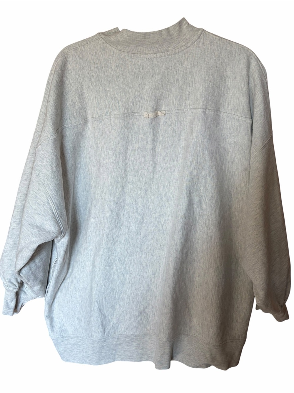 Free People For The Win Oversized Snap-Front Sweatshirt Jacket -Oatmeal Heather - Picture 8 of 8